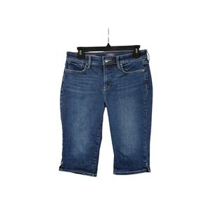 NYDJ Sophie Capri Jeans Women's Size 8 Blue Denim Lift Tuck Technology